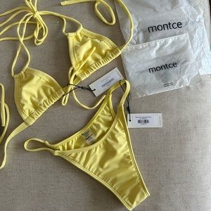 Montce yellow pastel bikini